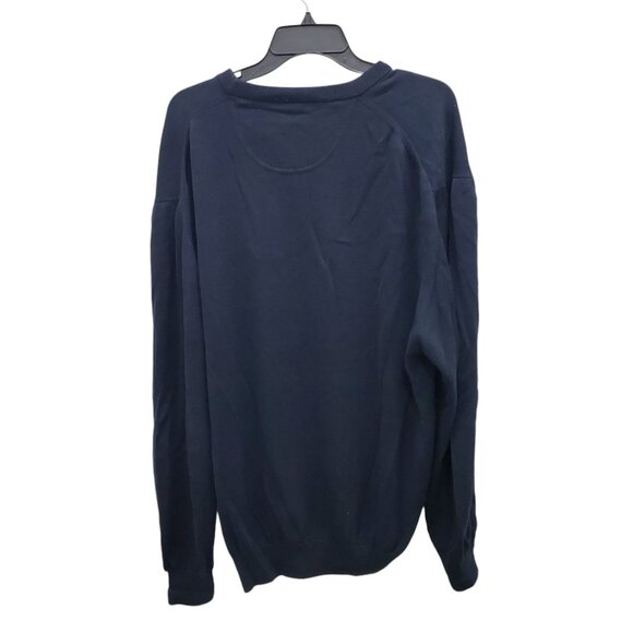 Ben Hogan Men's Big & Tall Navy Blue Troon Crew Neck Tencel Golf Sweater XXL - Picture 8 of 8